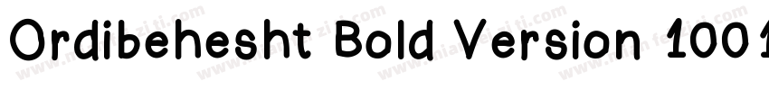 Ordibehesht Bold Version 1001 Apr字体转换